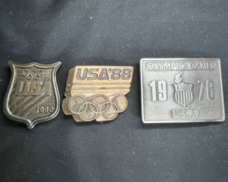 '76, '80, & '88 Olympics Belt Buckles