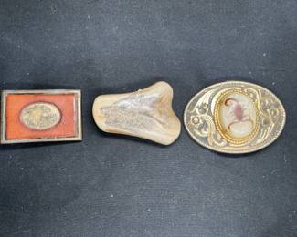 3 Handcrafted Belt Buckles