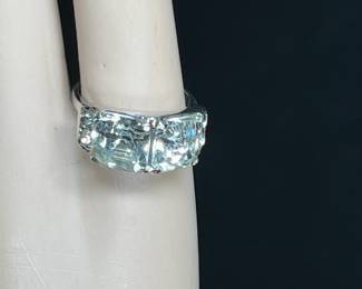 Signed Eisenberg Rhinestone Ring