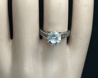 Cubic Zirconia & Sterling Silver Ring