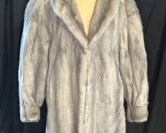 David Green Furrier Blue Fox Coat