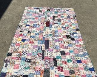 VTG Hand Stitched Patchwork Quilt