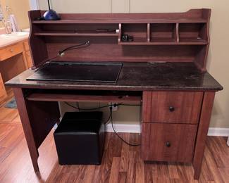 Wood desk with Formica top