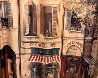 Paris street shower curtain