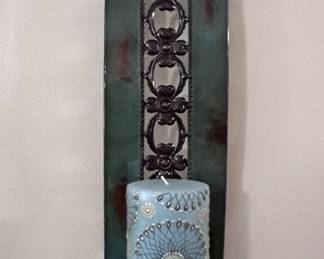 Green metal wall sconces (1 of 2)