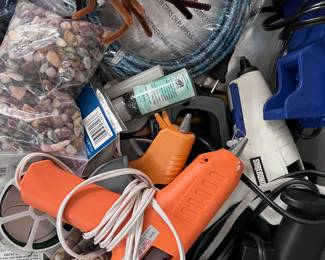 Assorted crafting items