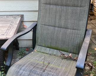 Metal patio chair (1 of 2)