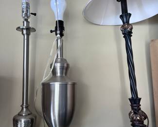 Assorted table lamps