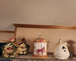 Metlox and Treasure craft cookie jars