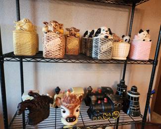 McCoy and various cookie jars