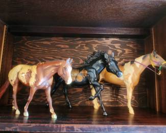 Plastic horses