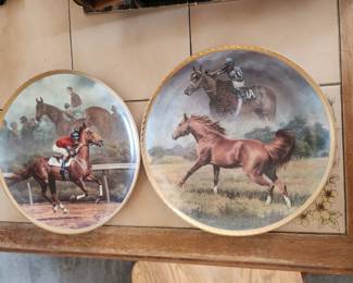 Secretariat Porcelain plates by American artists