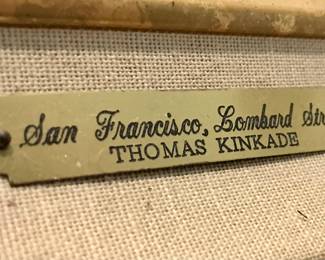 San Francisco, Lombard Street by Thomas Kinkade Artist Certified Gallery Print