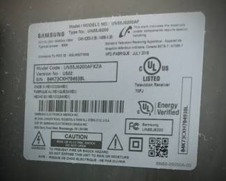 Samsung 55" Television 