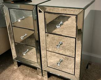 Mirrored Nightstands 