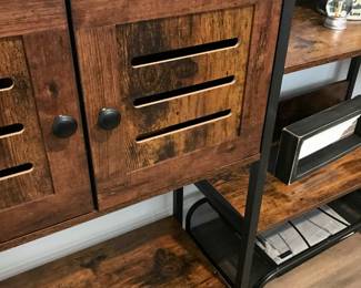 Industrial Style Bookshelf Detail