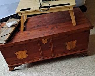 Forest Park Line Hope Cedar Lined Blanket Chest, with Copper Detailing; Bed Tray.