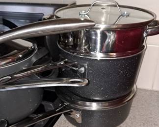 "Granitstone" Cookware with Lids