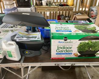 AeroGarden Indoor Garden Units; plant seed and food