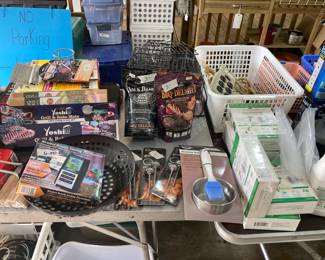 Assorted Camping and Outdoor Grilling Supplies