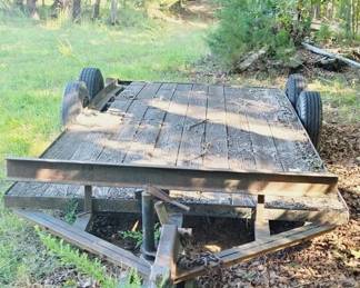 58 - Open Deck Wood Trailer