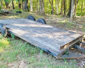 58 - Open Deck Wood Trailer