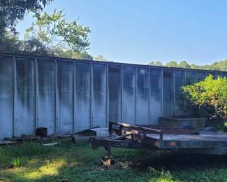 72 - Open Deck Wood Trailer