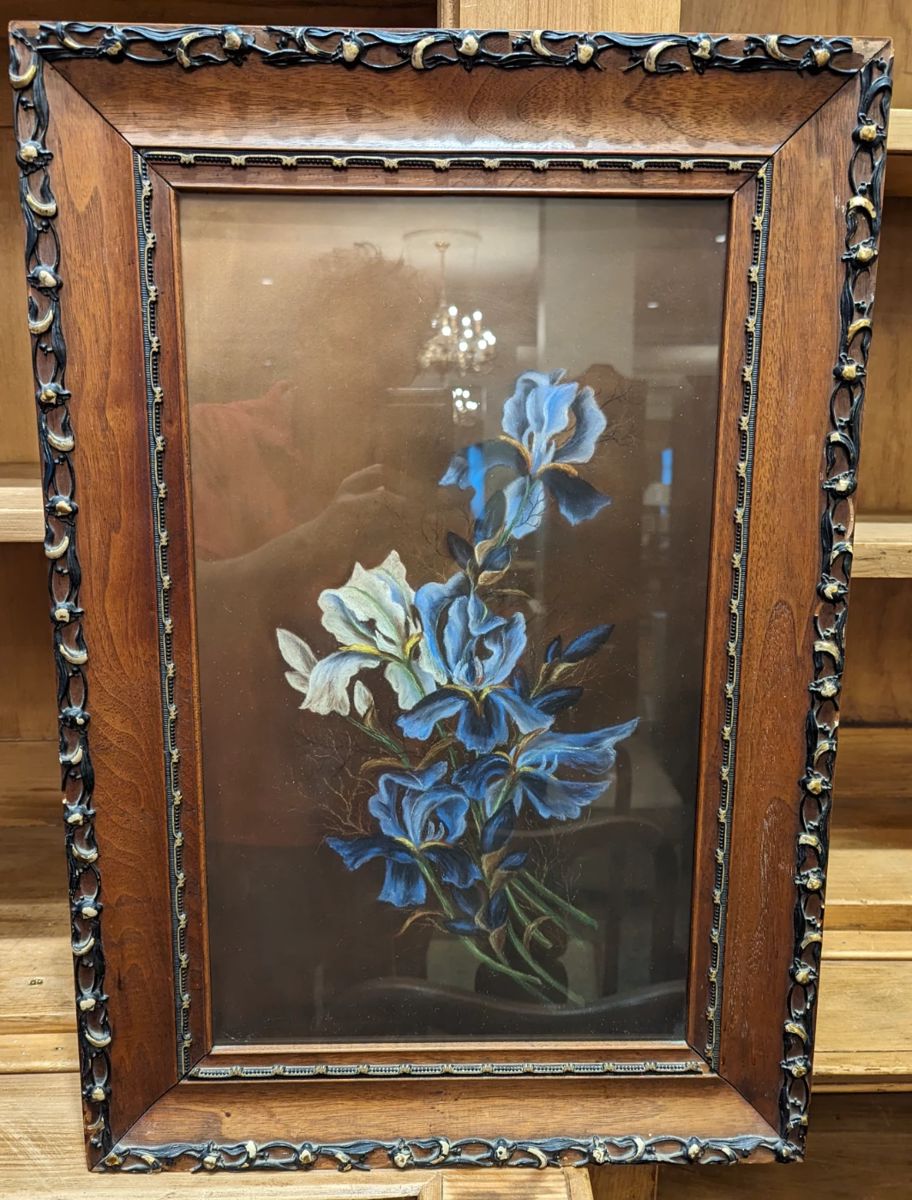 Victorian Iris Painting 25' x 17.5" $150