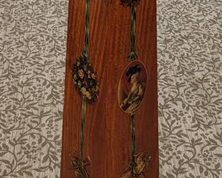 Sqaure Painted Wood Column other sides 48.75' tall 13.5"x13.5" base 9"x9" top shelf    $500