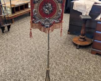 Firescreen c.1875 with tassels $300 