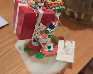 Custom designed vintage clown. Handmade collectible