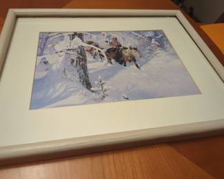 Beautiful American Indian watercolor print!