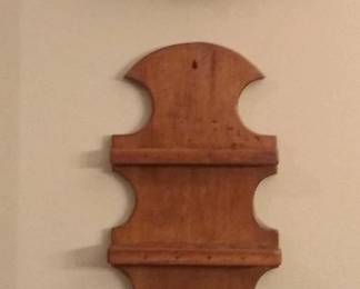 Primitive wall basket, shelving