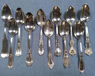 Sterling souvenir spoons