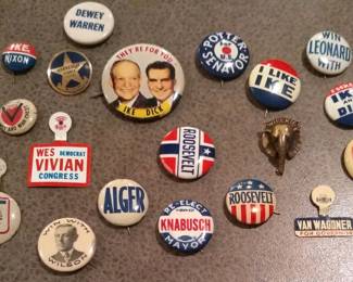 Some political buttons