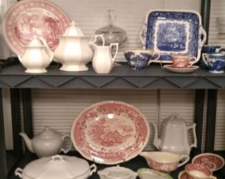 Transferware and other antique pieces