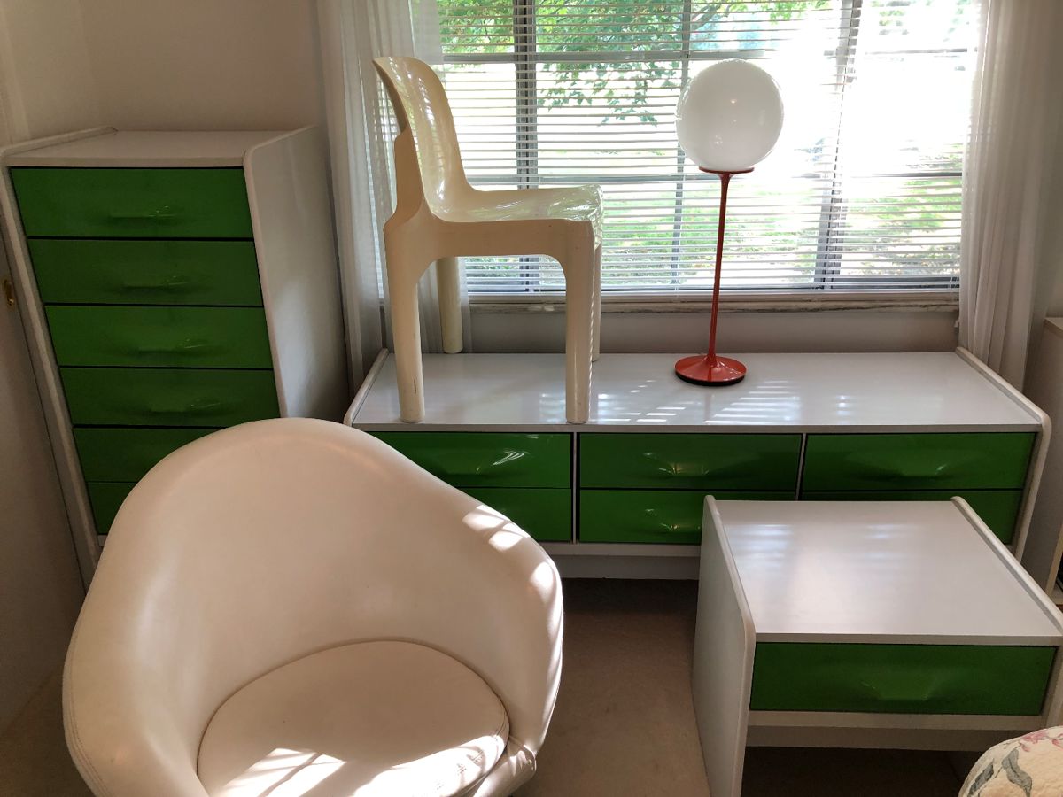 Treco Giovanni Maur 6 piece bedroom suite (desk & twin bed not in this picture).