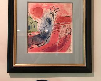 Chagall print & Bjorn Winblad plate