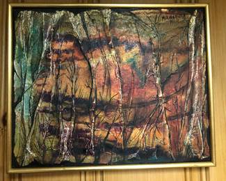 Nicole Michigan mixed-media painting 