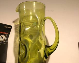 Large Blenko glass pitcher