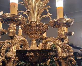 Beautiful Antique Brass Chandelier 