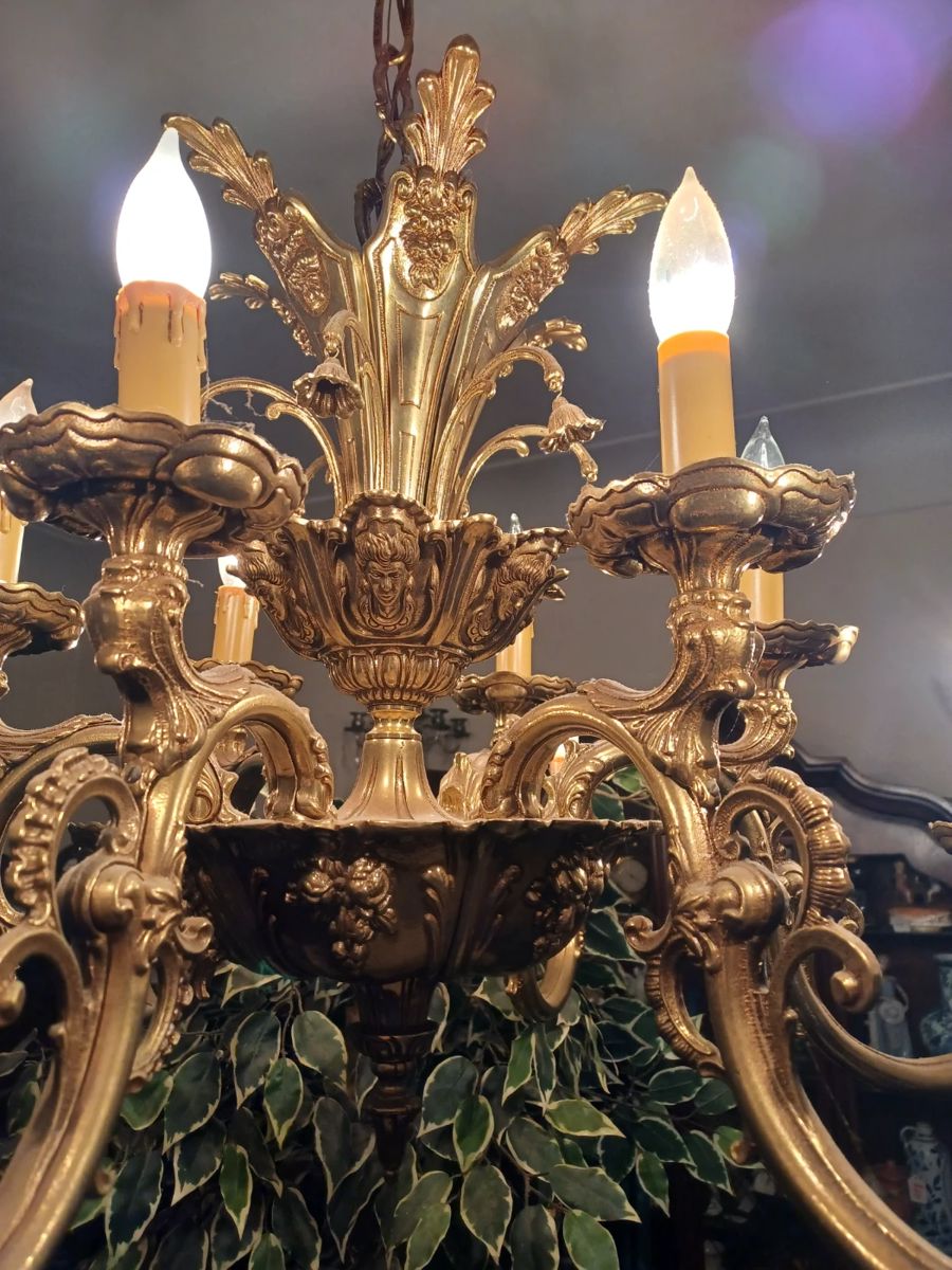 Beautiful Antique Brass Chandelier