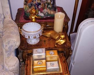 Stacking Tables, Candle Set, Bowl and more....