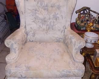 Wing Back Sitting Chairs (Two Available)