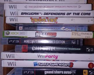 Nintendo Wii, Play Station 3 ( PS3 )  , Play Station 4 ( PS4 ) Games