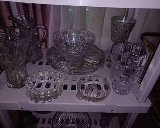 Crystal Vases, Ash Tray, Glass Juicer and Crystal Pitcher