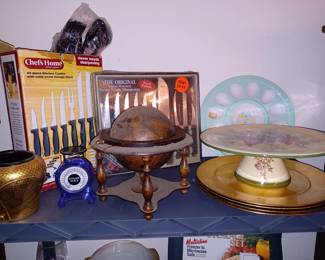 Brand New Knife Sets, Wooden Globe and much more...