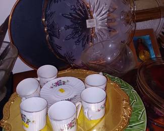 New Mikasa Serving Tray and Tea Set