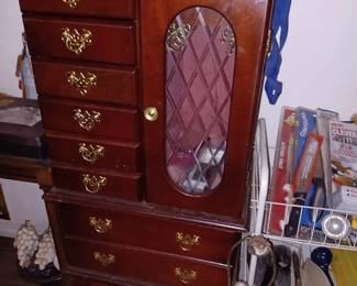 Large Jewelry Case and Jewelry