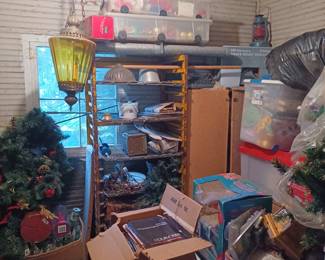 Lamps, shelfs, Christmas Items, very large collections of Playboys 60's-90's (not shown).